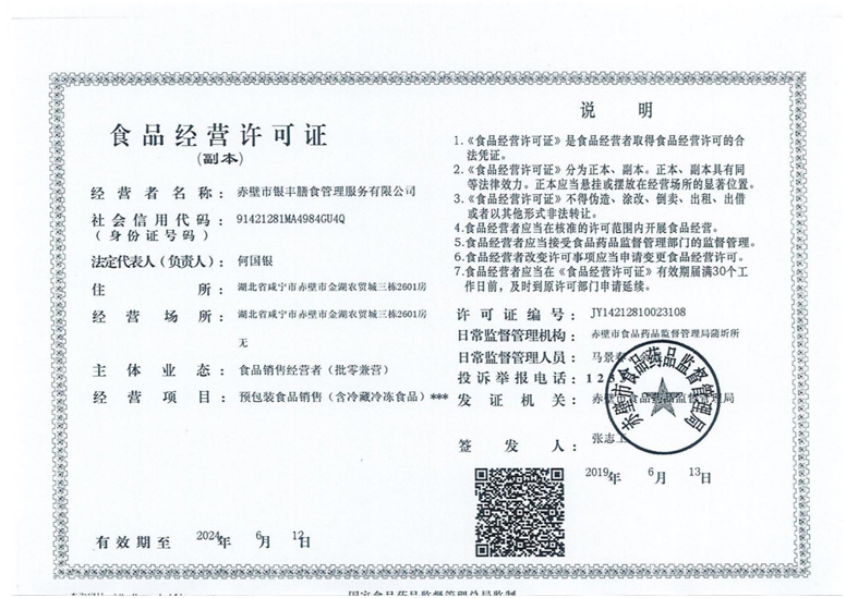 食品经营许可证